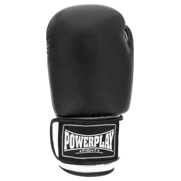 Боксерські рукавиці PowerPlay 3004 Classic Чорно-Білі 16 унцій