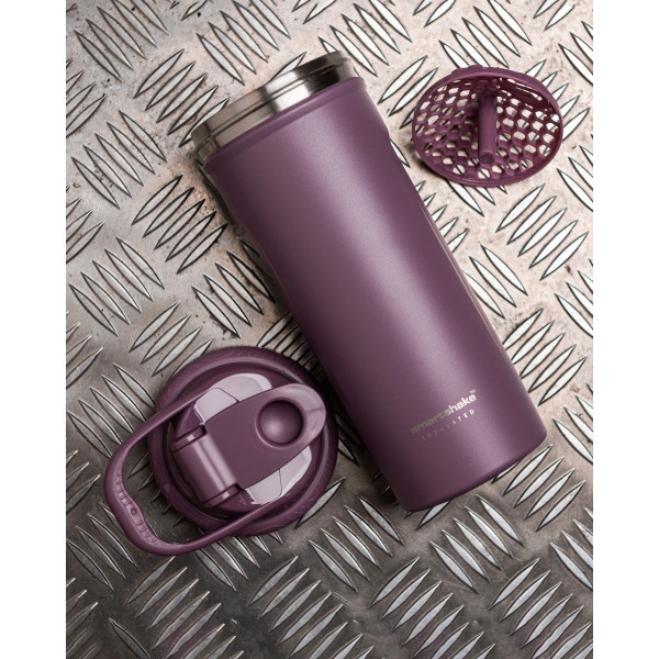 Шейкер спортивний SmartShake металевий Insulated Steel 750ml Plum
