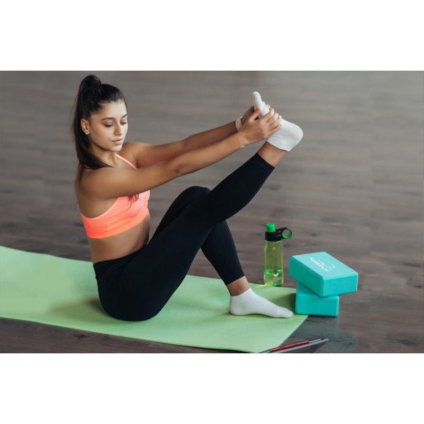 Блок для йоги 2 шт. (пара) PowerPlay 4006 Yoga Brick EVA Мятні