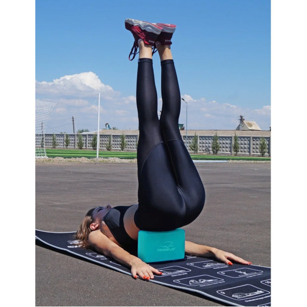 Блок для йоги 2 шт. (пара) PowerPlay 4006 Yoga Brick EVA Мятні
