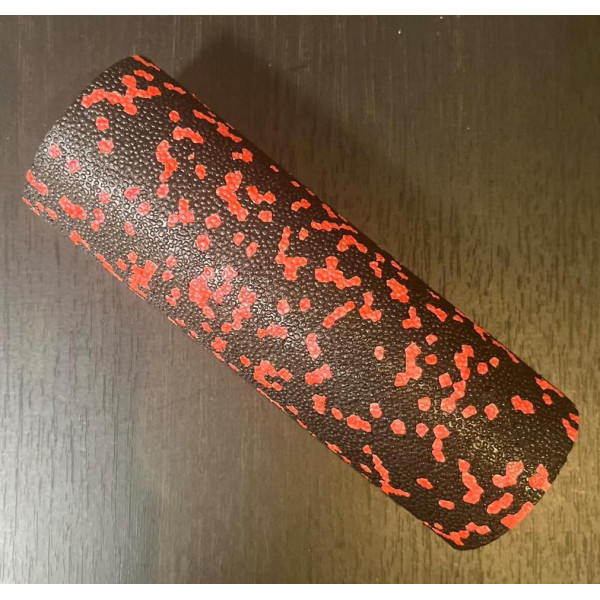 Масажний ролик (роллер) гладкий PowerPlay PP-4346 Mini EPP Foam Roller Чорно/Червоний (15x5,3см.)