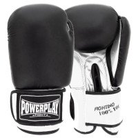 Боксерські рукавиці PowerPlay 3004 Classic Чорно-Білі 14 унцій