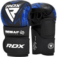 Рукавиці для ММА (Греплінгові рукавички) RDX схвалено IMMAF XL Blue