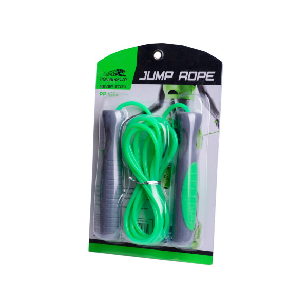 Скакалка PowerPlay 4204 Classic Jump Rope Зелена (2,7m.)