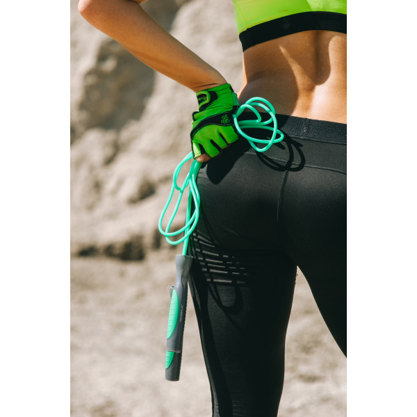 Скакалка PowerPlay 4204 Classic Jump Rope Зелена (2,7m.)
