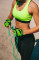 Скакалка PowerPlay 4204 Classic Jump Rope Зелена (2,7m.)