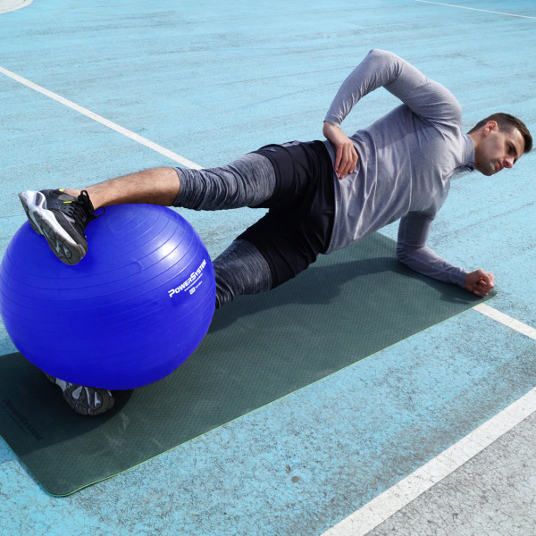 М'яч для фітнесу (фітбол) Power System PS-4018 Ø85 cm PRO Gymball Blue