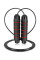 Скакалка швидкісна PowerPlay 4210 Power Weighted Jump Rope Чорна (2,7m.)