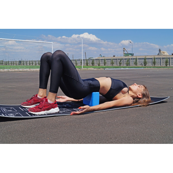 Блок для йоги PowerPlay 4006 Yoga Brick Синій