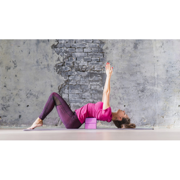 Блок для йоги 2 шт. (пара) PowerPlay 4006 Yoga Brick EVA Рожеві