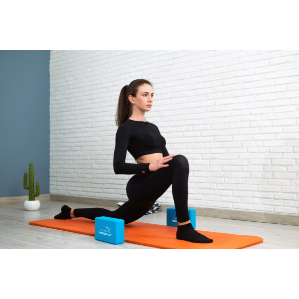 Блок для йоги PowerPlay 4006 Yoga Brick Синій