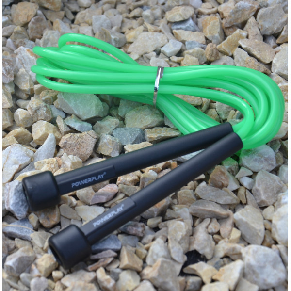 Скакалка PowerPlay 4201 Basic Jump Rope Зелена (2,8m.)