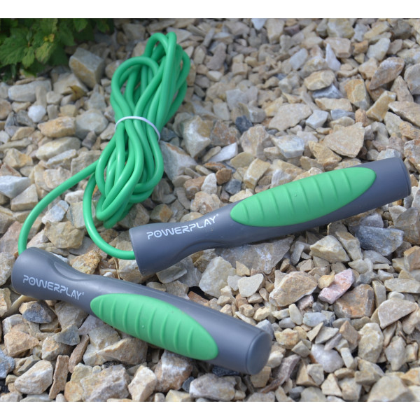 Скакалка PowerPlay 4204 Classic Jump Rope Зелена (2,7m.)