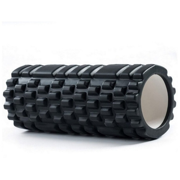 Масажний ролик (роллер) U-POWEX EVA foam roller (33x14см.) Black