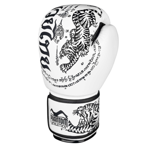 Боксерські рукавиці Phantom Muay Thai White 14 унцій (капа в подарунок)