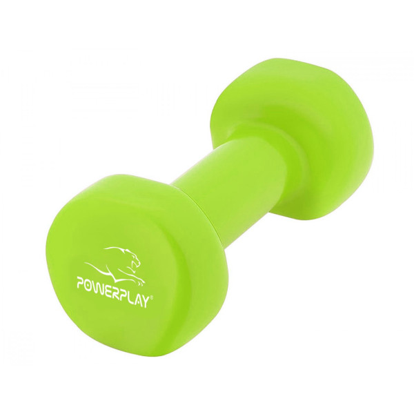 Гантель вінілова PowerPlay 1,5 кг. PP_4103 Зелена (1шт.)