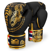 Боксерські рукавиці Phantom Muay Thai Black Gold 10 унцій