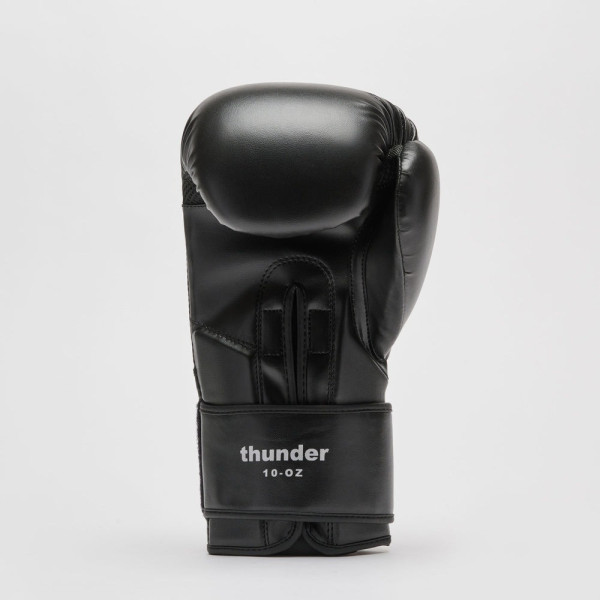 Боксерські рукавиці Leone GN383 THUNDER Black 16 унцій (капу в комплекті)