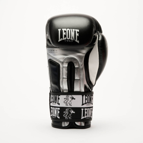 Боксерські рукавиці Leone GN208 ICONIC Black 10 унцій (бинти 4 м. в комплекті)