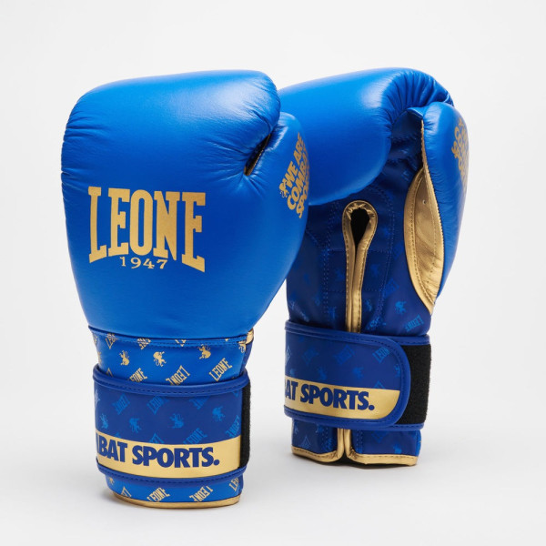 Боксерські рукавиці Leone GN220 DNA Blue 16 унцій (бинти 4 м. в комплекті)