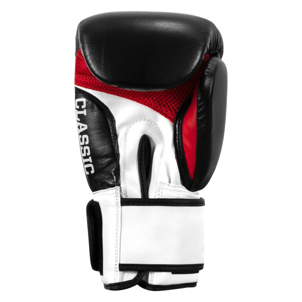 Боксерські рукавиці TITLE Classic Leather 2.0 Black/White/Red XL 16 oz