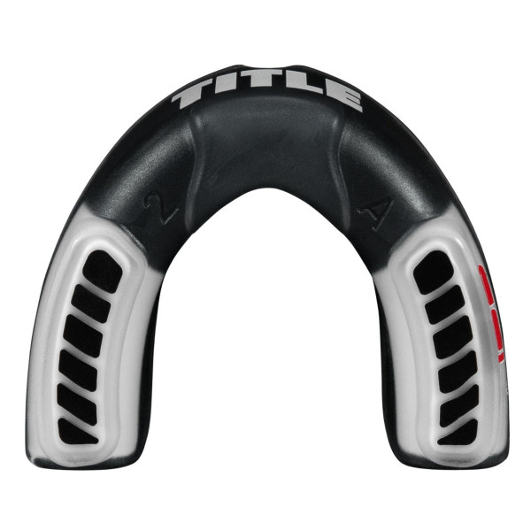 Капа TITLE Boxing Gel Triple-Shox 2.0 Black/Grey доросла (вік 11+) Grey/Black