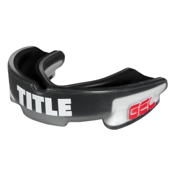 Капа TITLE Boxing Gel Triple-Shox 2.0 Black/Grey доросла (вік 11+) Grey/Black