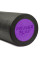 Масажний ролик (роллер) гладкий PowerPlay 4021 Fitness Roller Чорно-фіолетовий (30x15см.)