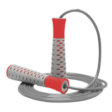 Скакалка PowerPlay 4206 Jump Rope PRO+ Сіро-червона (2,75m.)