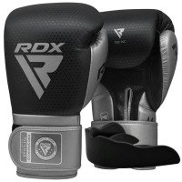 Боксерські рукавиці RDX MARK PRO SPARRING TRI LIRA 2 SILVER-12 унцій (капа в комплекті)