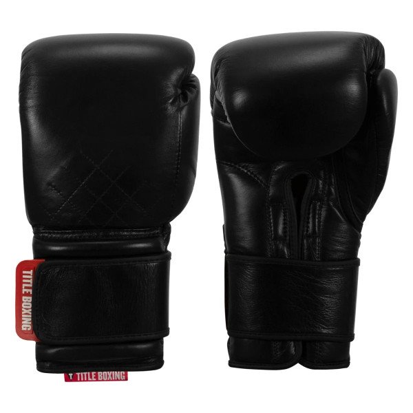 Боксерські рукавиці TITLE Boxing Ko-Vert Training Boxing Gloves Black 14 oz