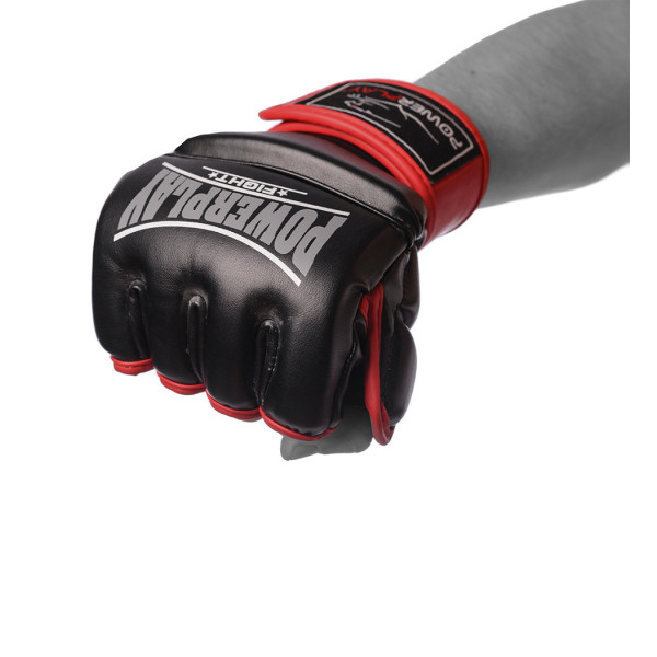 Рукавиці для MMA PowerPlay 3058 Чорно-Червоні L