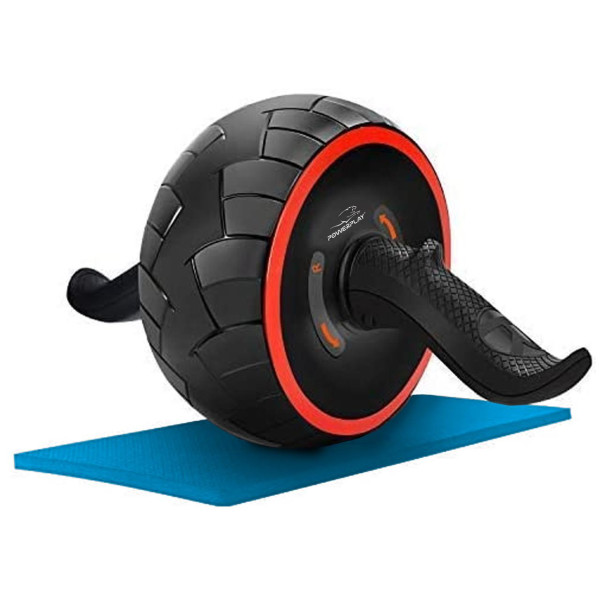 Колесо для преса PowerPlay 4326 зі зворотним механізмом AB Wheel Pro Чорно-червоне