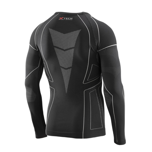 Термокофта (лонгслів) X TECH Maglia Race 3 Munica Lunga giroc Nero L/XL Чорна