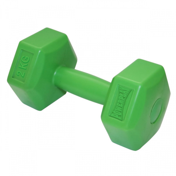 Гантелі композитні PowerPlay 4124 Hercules 2*2 кг. Зелені (пара - 2шт.)