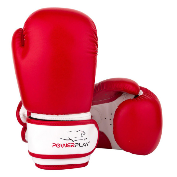 Боксерські рукавиці PowerPlay 3004 JR Classic Червоно-Білі 6 унцій