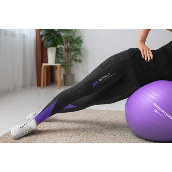М'яч для фітнесу (фітбол) Power System PS-4018 Ø85 cm PRO Gymball Purple