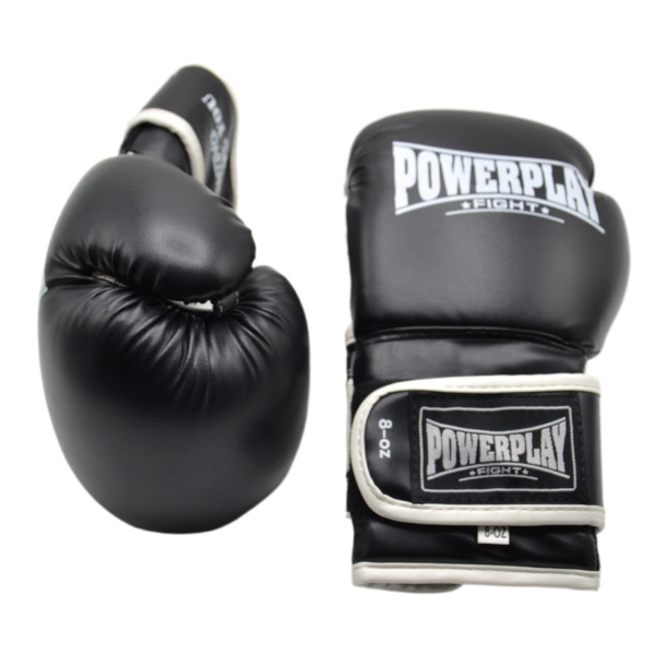 Боксерські рукавиці PowerPlay 3019 Challenger Чорні 16 унцій