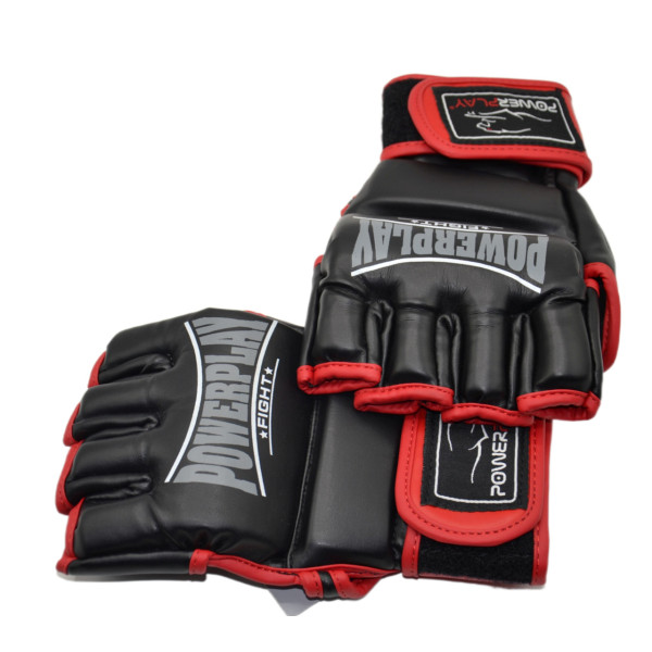 Рукавиці для MMA PowerPlay 3058 Чорно-Червоні L