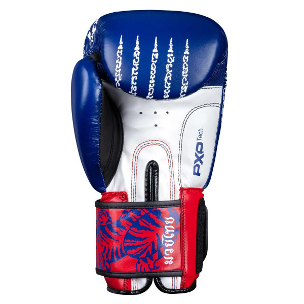 Боксерські рукавиці Phantom Muay Thai Blue 16 унцій (капа в подарунок)