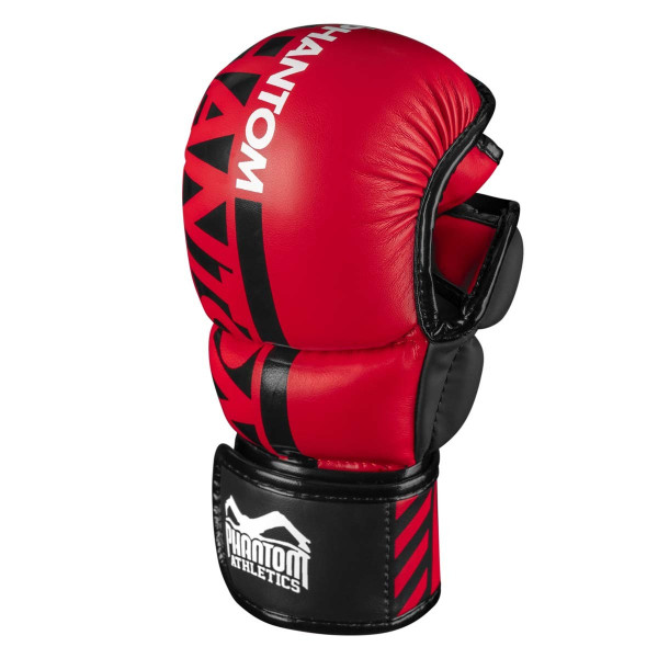 Рукавиці для ММА Phantom APEX Red L/XL (капа в комплекті)