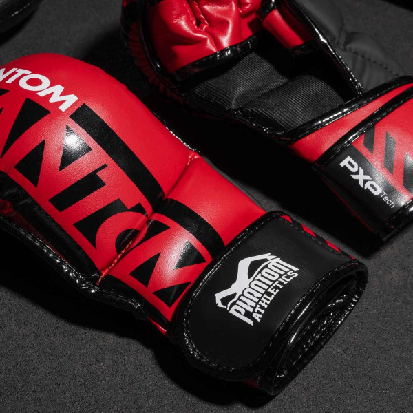 Рукавиці для ММА Phantom APEX Red L/XL (капа в комплекті)