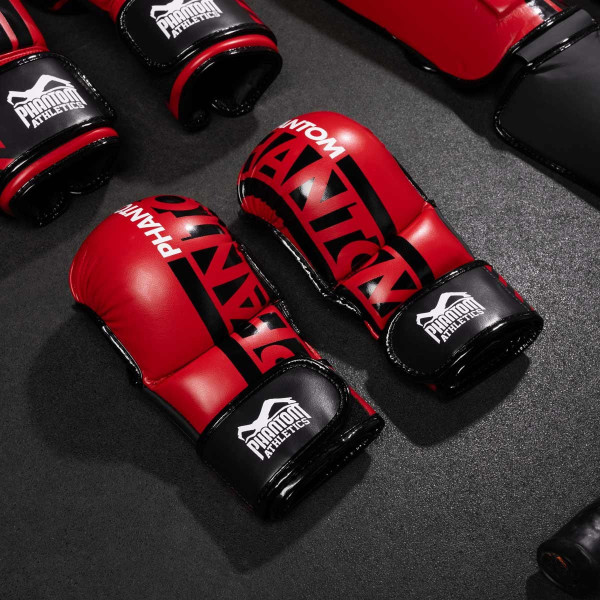 Рукавиці для ММА Phantom APEX Red L/XL (капа в комплекті)