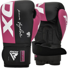 Боксерські рукавиці RDX REX F4 PINK/BLACK-10 унцій (капа в комплекті)