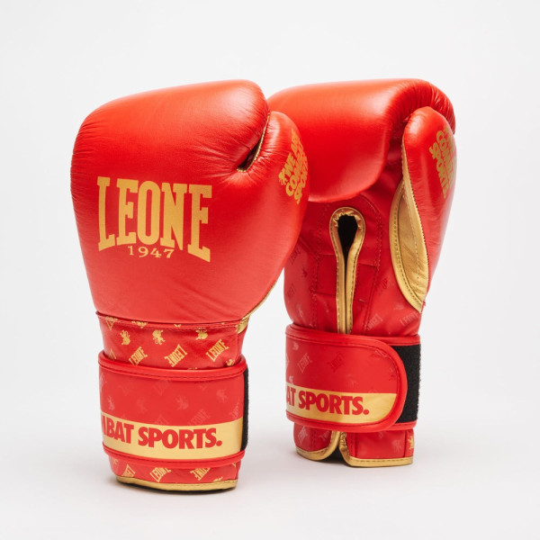 Боксерські рукавиці Leone GN220 DNA Red 10 унцій (бинти 4 м. в комплекті)