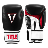 Боксерські рукавиці TITLE Classic Leather 2.0 Black/White/Red XXL 18 oz