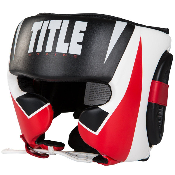 Боксерський шолом TITLE MMA Command Black/White/Red M