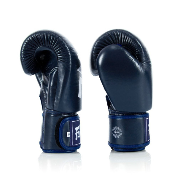 Боксерські рукавиці Fairtex BGV1-ONE (натуральна шкіра) Blue 10 унцій
