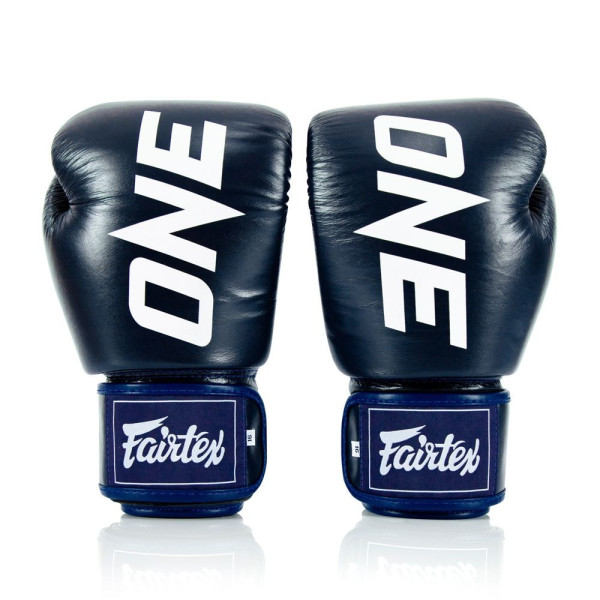 Боксерські рукавиці Fairtex BGV1-ONE (натуральна шкіра) Blue 10 унцій