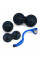 Набір масажних м'ячиків PowerPlay 4007 EPP Massage Ball Чорно-Сині (3 шт.)